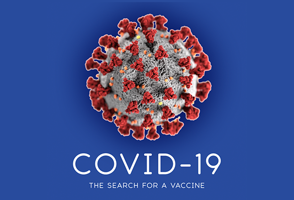 COVID 19 search for a vaccine graphic