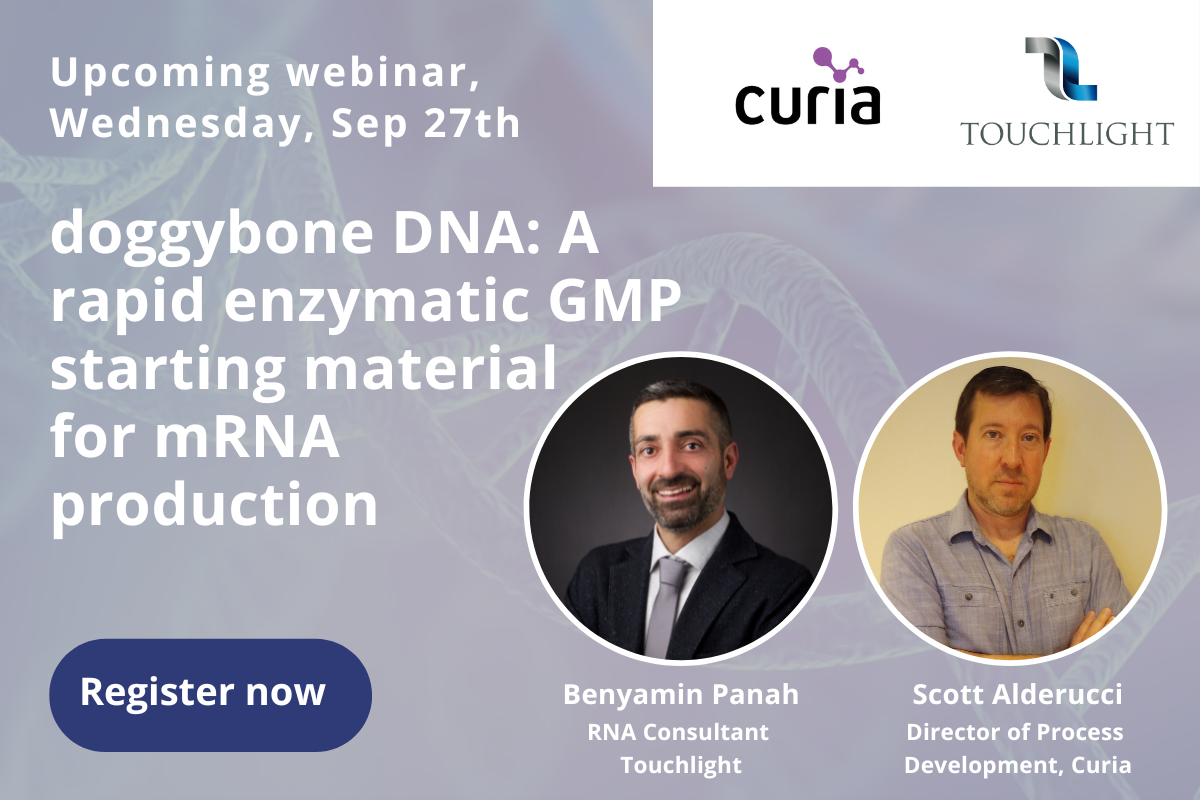 Touchlight Curia webinar mRNA
